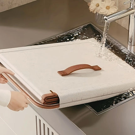 Clothing Storage Basket Large Capacity Foldable Organizer with Cover Household