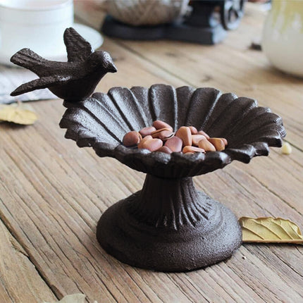 Retro Petal Shaped Bird Feeder Hanging Decorative Outdoor Garden Bird Feeding