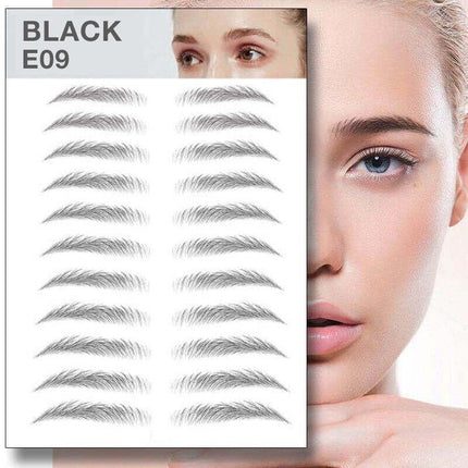 3D Waterproof Eyebrow Tattoo Sticker Hair-Like Natural Brows for Sparse Eyebrows