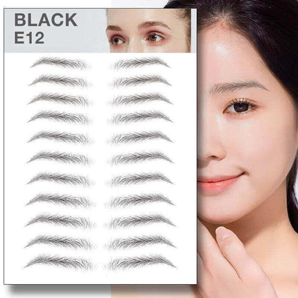 3D Waterproof Eyebrow Tattoo Sticker Hair-Like Natural Brows for Sparse Eyebrows
