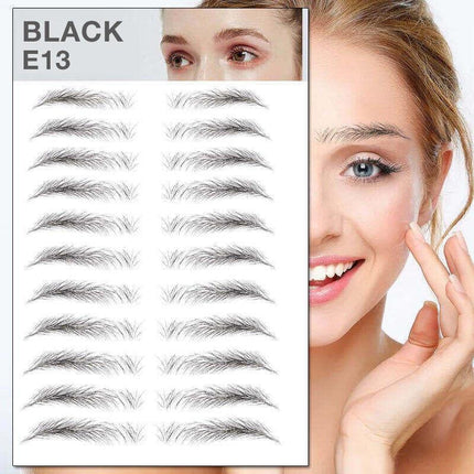 3D Waterproof Eyebrow Tattoo Sticker Hair-Like Natural Brows for Sparse Eyebrows