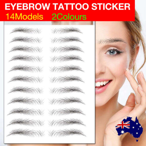 3D Waterproof Eyebrow Tattoo Sticker Hair-Like Natural Brows for Sparse Eyebrows