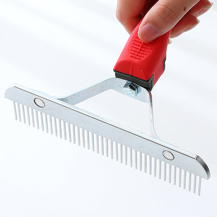 Pet Comb Extra-Large Rake Comb Grooming Brush Deshedding Tool Beauty Comb Dogs