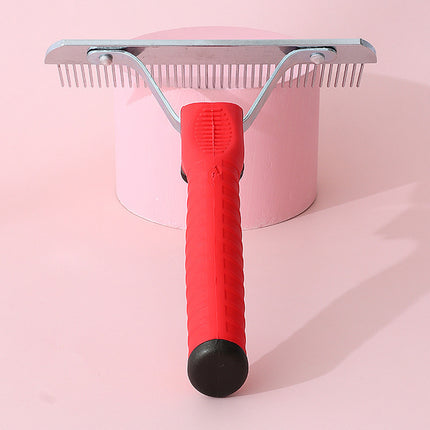 Pet Comb Extra-Large Rake Comb Grooming Brush Deshedding Tool Beauty Comb Dogs