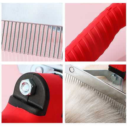 Pet Comb Extra-Large Rake Comb Grooming Brush Deshedding Tool Beauty Comb Dogs