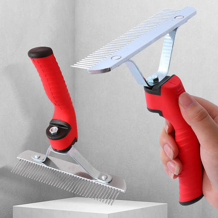 Pet Comb Extra-Large Rake Comb Grooming Brush Deshedding Tool Beauty Comb Dogs