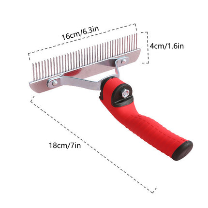 Pet Comb Extra-Large Rake Comb Grooming Brush Deshedding Tool Beauty Comb Dogs