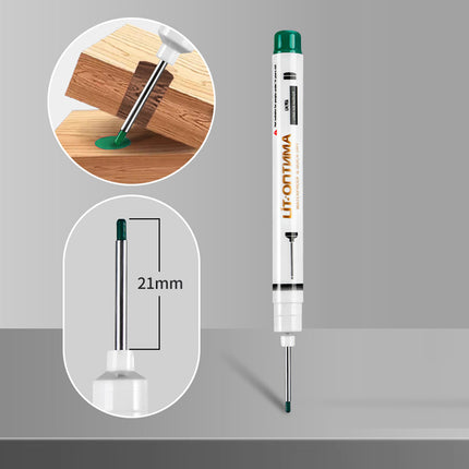 6Pcs Long Head Deep Hole Long Nosed Marker Multifunction Marker Deep Drill Hol