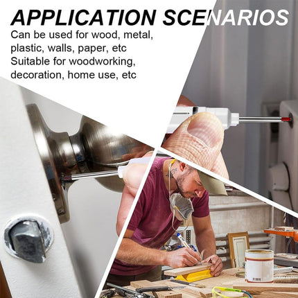 6Pcs Long Head Deep Hole Long Nosed Marker Multifunction Marker Deep Drill Hol