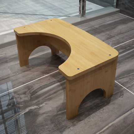 Wooden Household Bathroom Stool Elderly Sit Squat Toilet Stool
