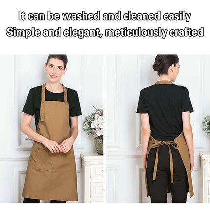 Adjustable Work Apron Neck Strap Waist Tie Kitchen Cooking Bib Apron Men Women