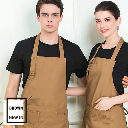 Adjustable Work Apron Neck Strap Waist Tie Kitchen Cooking Bib Apron Men Women