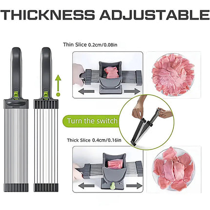 Meat Slicer Cutter Multifunctional Fresh Meat Cutting Tool for Household Kitchen