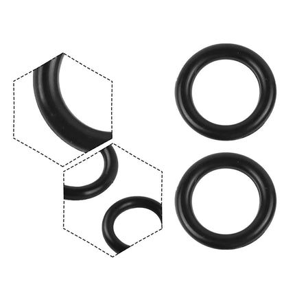 100pcs Silicone Rubber Seal Gasket Ring for Pipe Fitting Water Leak Proof