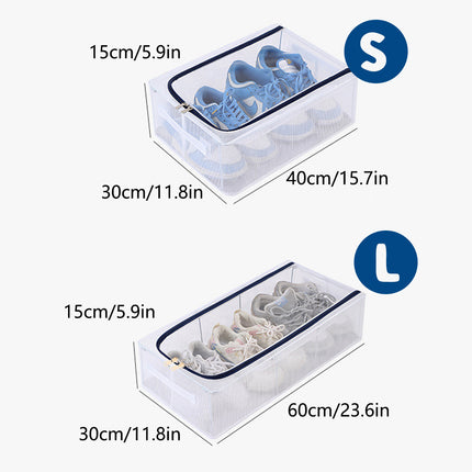 Visible Dustproof Transparent Storage Box Home Organizer for Clothes Toys Shoes