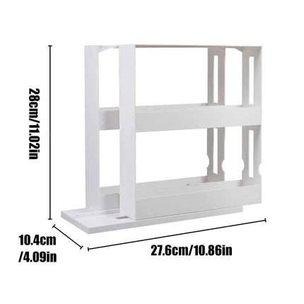 Slide Cabinet Organiser Rack Storage Pantry Kitchen Shelf Spice Jars Can Holder