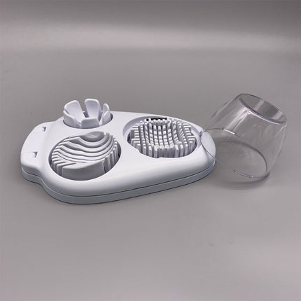 Egg Slicer Kitchen Egg Cutter Stainless Steel Boiled Egg Cutting Tool for Salad