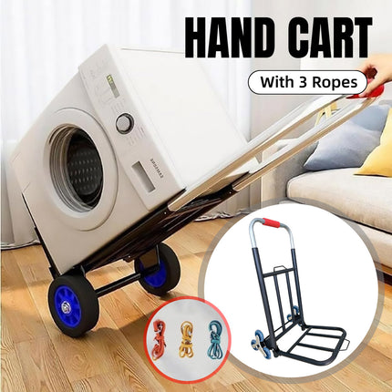 Folding Hand Trolley Heavy Duty Solid Wheel or Stair Climber Tri Wheel for Moving
