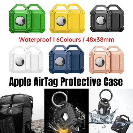 Waterproof Apple AirTag Protective Case TPU Cover Air Tag Tracker Loop Holder