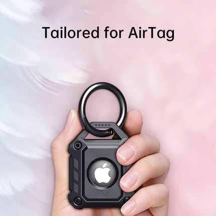 Waterproof Apple AirTag Protective Case TPU Cover Air Tag Tracker Loop Holder