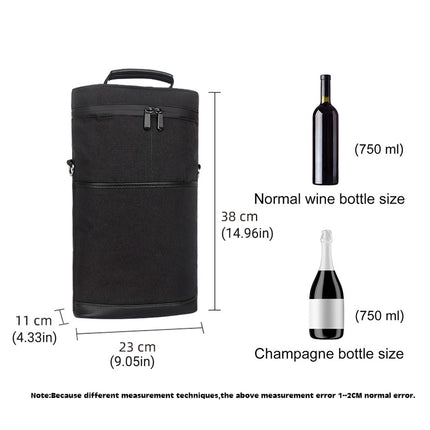 Outdoor Portable Wine Barrel Bag Insulated Picnic Bag for Red Wine Storage