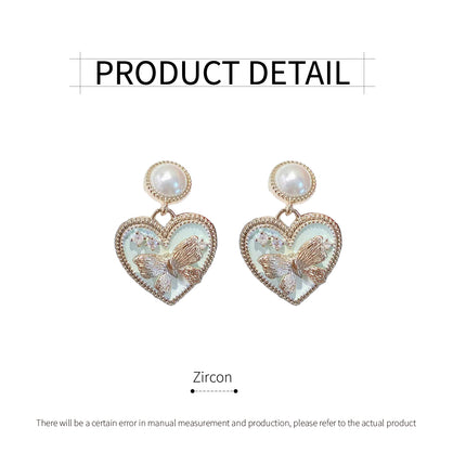 Luxury Butterfly Stud Earrings Elegant Fashion Jewelry Statement Earwear
