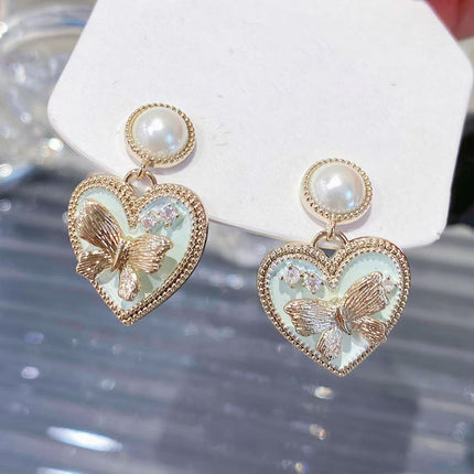 Luxury Butterfly Stud Earrings Elegant Fashion Jewelry Statement Earwear