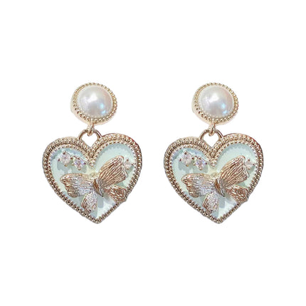 Luxury Butterfly Stud Earrings Elegant Fashion Jewelry Statement Earwear