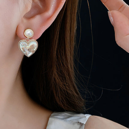 Luxury Butterfly Stud Earrings Elegant Fashion Jewelry Statement Earwear
