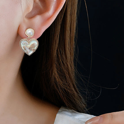 Luxury Butterfly Stud Earrings Elegant Fashion Jewelry Statement Earwear
