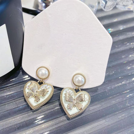 Luxury Butterfly Stud Earrings Elegant Fashion Jewelry Statement Earwear