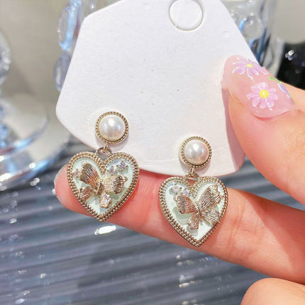 Luxury Butterfly Stud Earrings Elegant Fashion Jewelry Statement Earwear