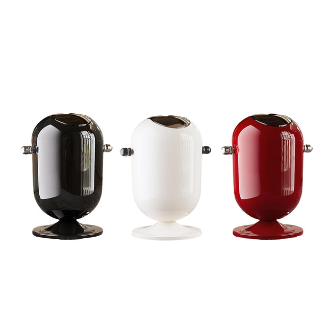 15L Mobile Wheeled Flip-Top Trash Can Waste Bin for Kitchen Bathroom Home Office