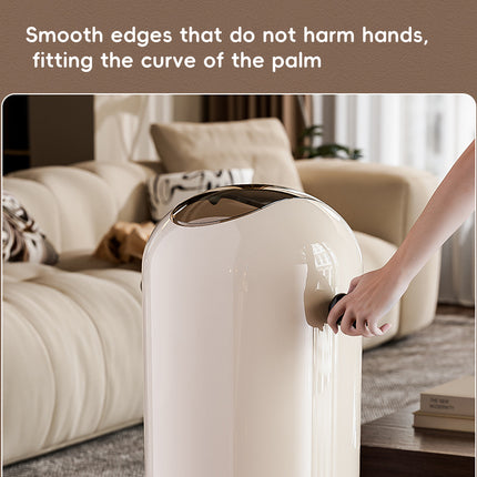 15L Mobile Wheeled Flip-Top Trash Can Waste Bin for Kitchen Bathroom Home Office