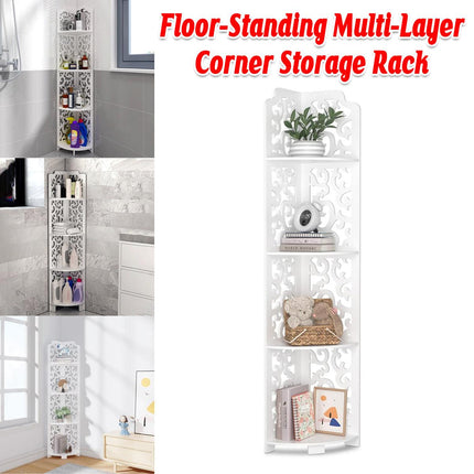 4 Tier Bathroom Corner Shelf Toilet Shower Storage Cabinet Rack Home Organizer