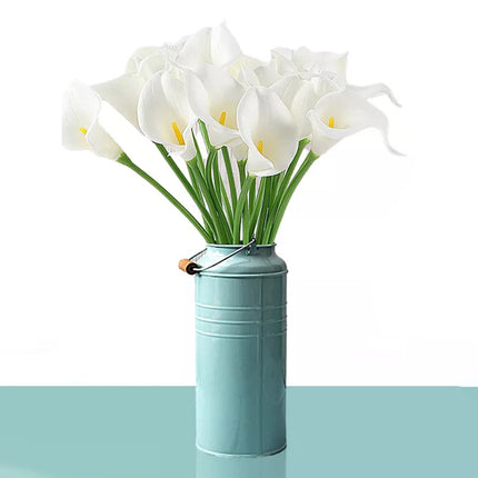 Artificial Flower Bouquet 10PCS PU Calla Lily Real Touch Fake Plant For Home