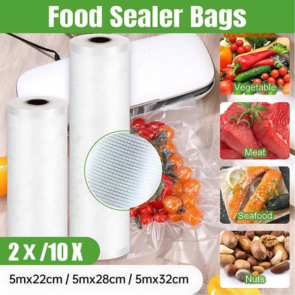 1-10x Commercial Heat-Resistant Vacuum Sealer Rolls for Food Storage