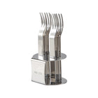 Elegant 304 Stainless Steel Fruit Forks Set of 6 For Home Dessert Cake Use