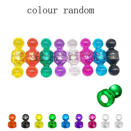 10-40x Magnets Push Pin Thumbtacks Magnets Fridge Whiteboard Magnets Office Home - Aimall