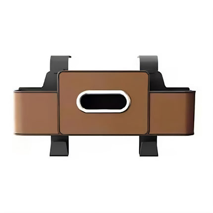 Vehicle Backrest Storage Box Multifunctional Organizer with Tissue and Cup Holders