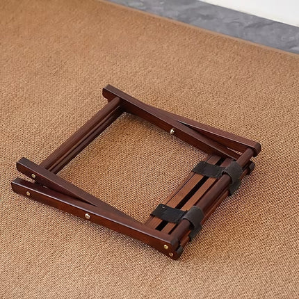 Foldable Bamboo Wooden Stool Small Portable Camping Fishing Seat Outdoor Bench