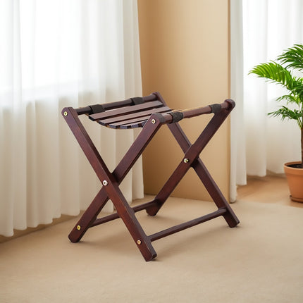 Foldable Bamboo Wooden Stool Small Portable Camping Fishing Seat Outdoor Bench