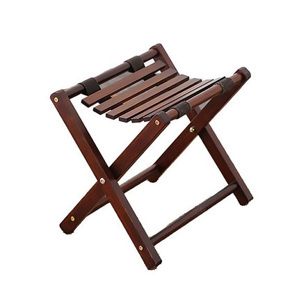 Foldable Bamboo Wooden Stool Small Portable Camping Fishing Seat Outdoor Bench