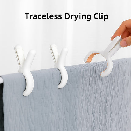 12 Pieces of Plastic Clothes Drying Clips Bed Sheet Clips Sock Clips Quilt Clips