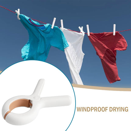 12 Pieces of Plastic Clothes Drying Clips Bed Sheet Clips Sock Clips Quilt Clips