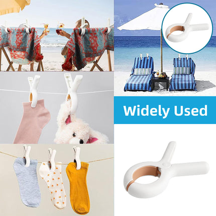 12 Pieces of Plastic Clothes Drying Clips Bed Sheet Clips Sock Clips Quilt Clips