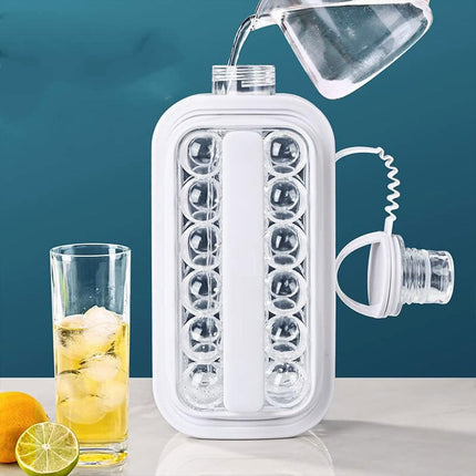 Portable Ice Hockey Pot Ice Cube Tray Water Bottle Clear Household Ice Maker