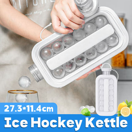Portable Ice Hockey Pot Ice Cube Tray Water Bottle Clear Household Ice Maker