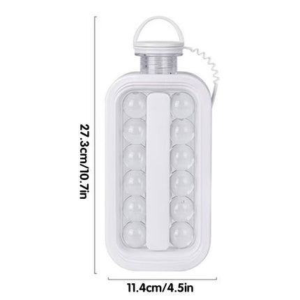 Portable Ice Hockey Pot Ice Cube Tray Water Bottle Clear Household Ice Maker