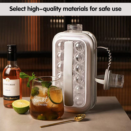 Portable Ice Hockey Pot Ice Cube Tray Water Bottle Clear Household Ice Maker